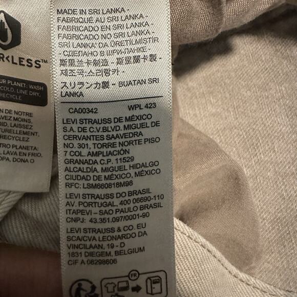 Levis Classic 501 Women W28 L30 Acidwash Tan Jeans - Picture 11 of 16